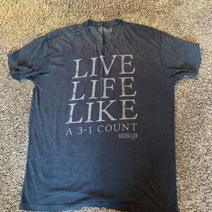 Baseballism Navy Graphic Tee for Men